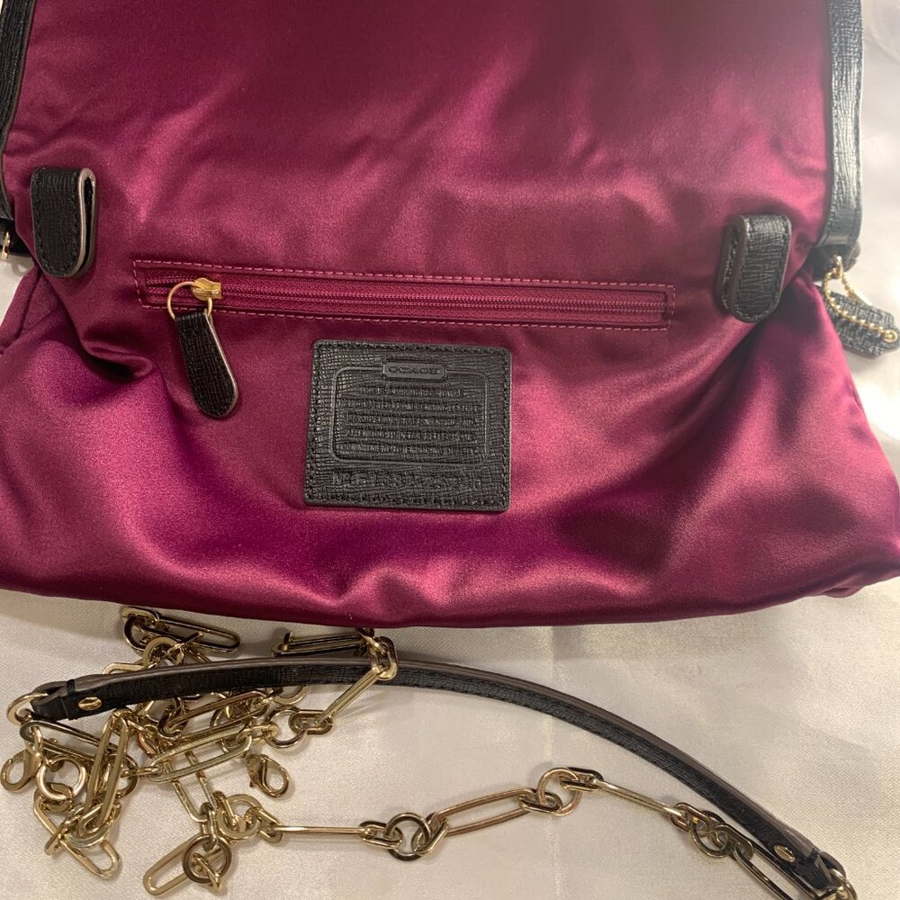 COACH MADISON CLUTCH IN TEXTURED LEATHER LI BLACK F25240 - Picture 11 of 16